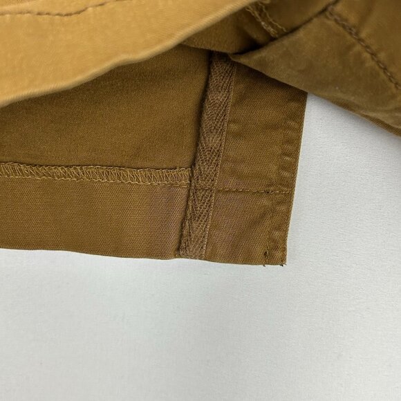 Athleta Womens 8P Skirt Rust Orange Straight Cotton Stretch Flap Pockets Casual - Picture 8 of 10